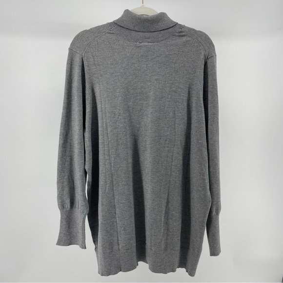 Torrid Everyday Soft Turtleneck Sweater in Grey, NWT, Women's 3X - Picture 5 of 9